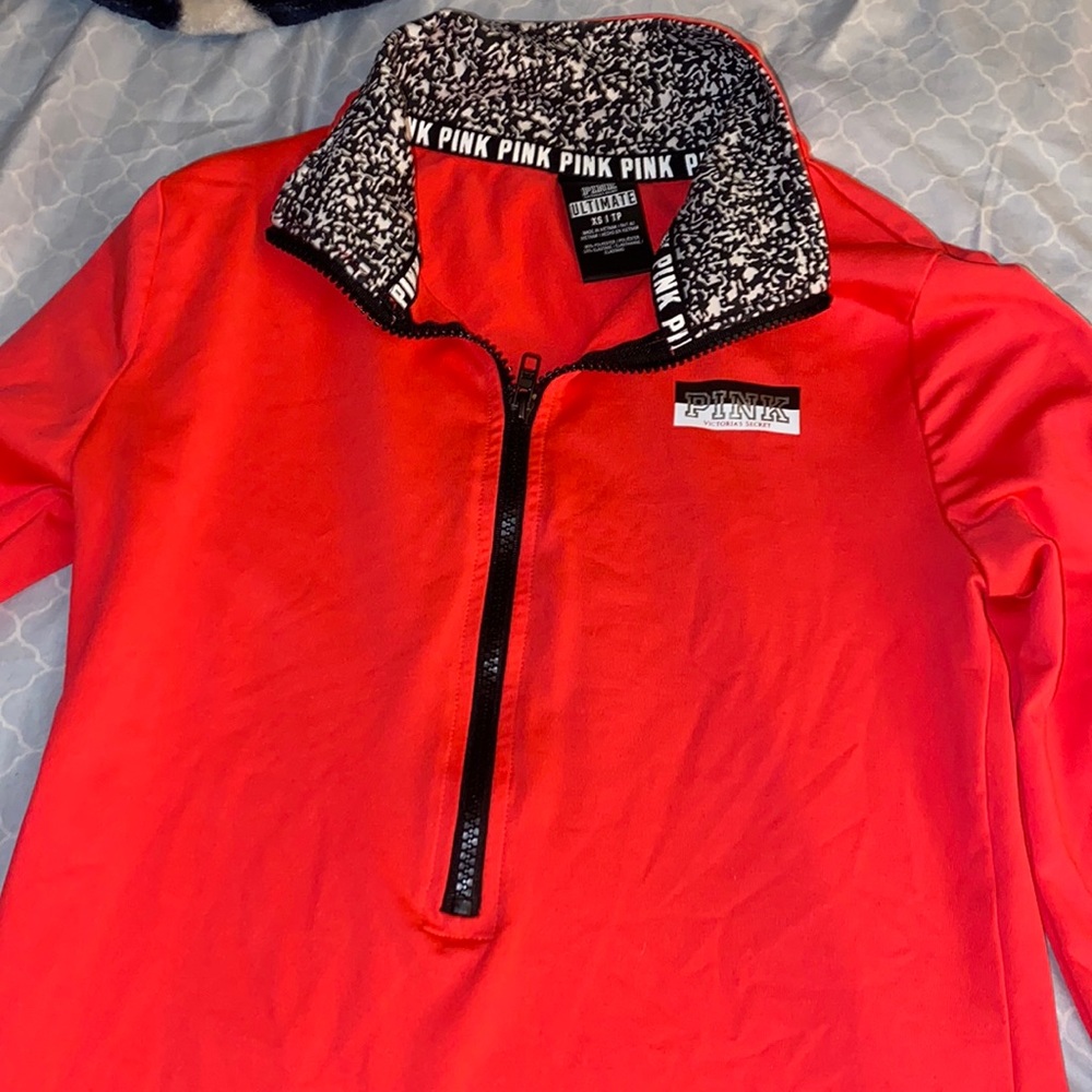 PINK ultimate zip up long sleeve
